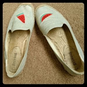 Soludos Watermelon Embroidered Shoes
